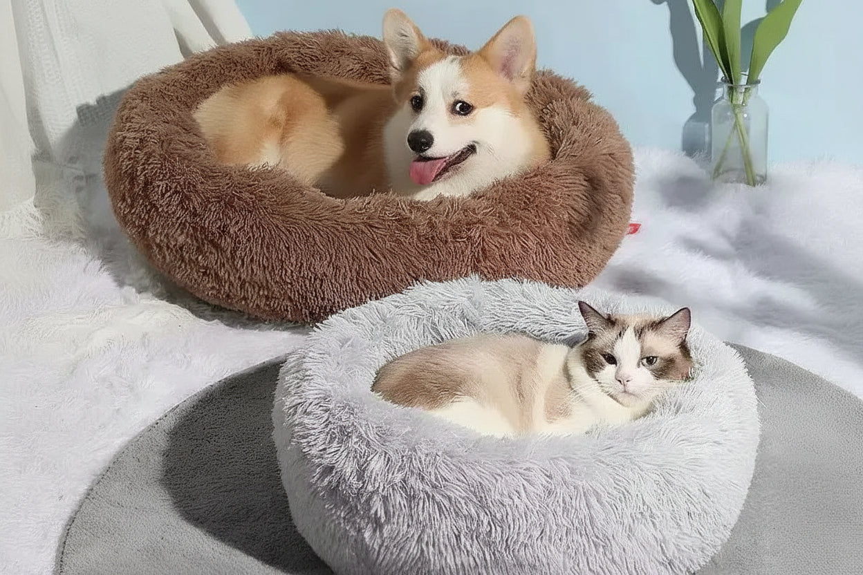 The Calm Kennel Donut Bed — Deep Sleep Design for Anxious Dogs