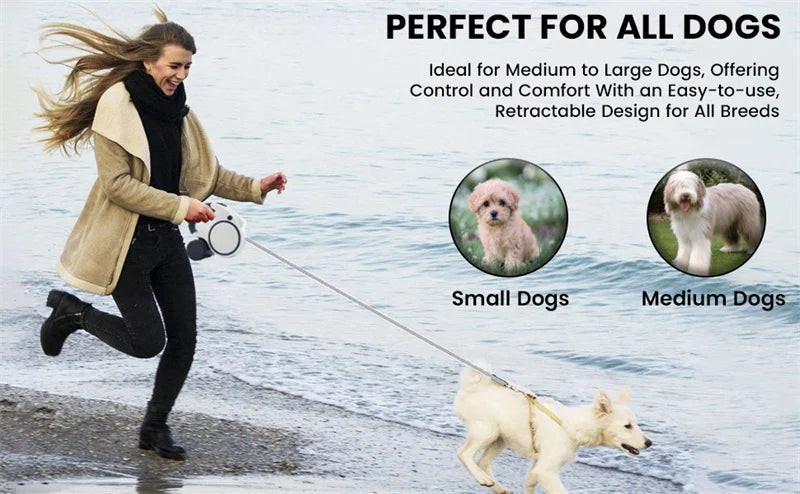The Calm Kennel Retractable Leash — Tangle-Free Control for Every Walk