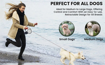 The Calm Kennel Retractable Leash — Tangle-Free Control for Every Walk