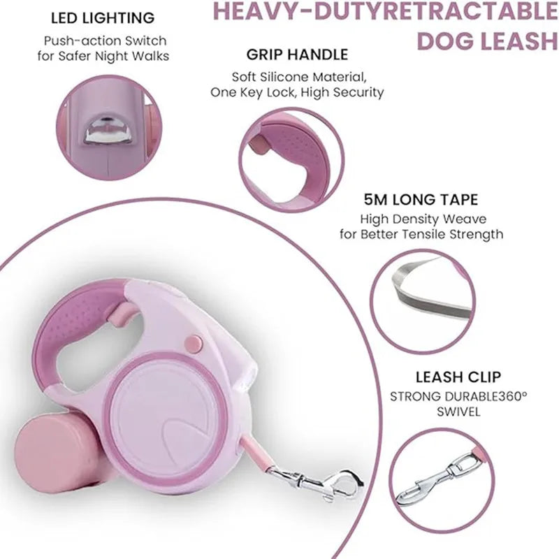 The Calm Kennel Retractable Leash — Tangle-Free Control for Every Walk