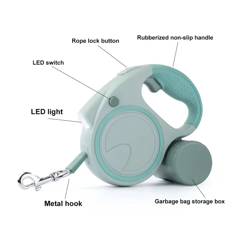 The Calm Kennel Retractable Leash — Tangle-Free Control for Every Walk